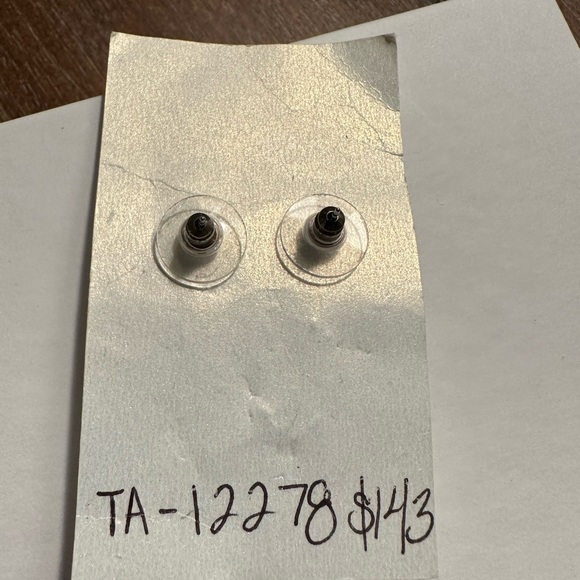 NWT unworn CZ and rose gold drop earrings - Picture 3 of 3